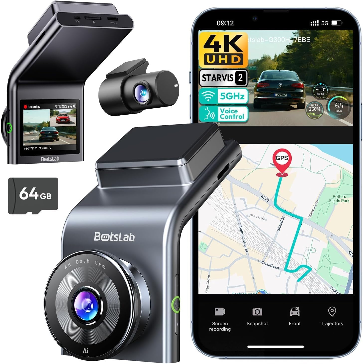 Save 25% on Botslab’s 4K Dual Dashcam